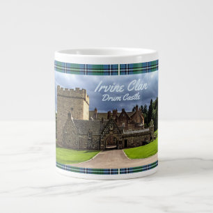 Irvine/Irving Clan's Drum Castle & Tartan Grote Koffiekop