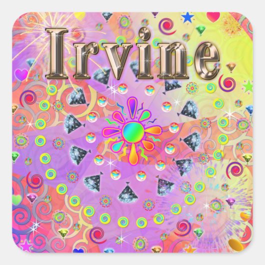Irvine Lucky Golden Sticker (Voorkant)