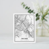 Irvine Map Briefkaart (Staand voorkant)
