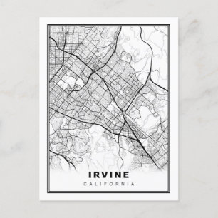 Irvine Map Feestdagenkaart