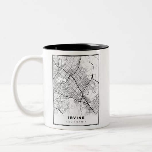 Irvine Map Tweekleurige Koffiemok (Links)