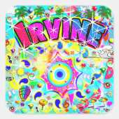 Irvine Mystic Dans Vierkante Sticker (Voorkant)
