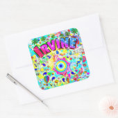 Irvine Mystic Dans Vierkante Sticker (Envelop)