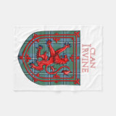Irvine of Drum Tartan Scottish Plaid Fleece Deken (Voorkant (Horizontaal))