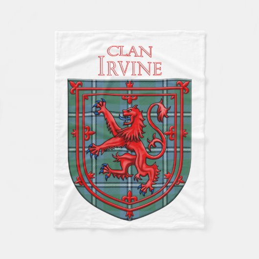 Irvine of Drum Tartan Scottish Plaid Fleece Deken (Voorkant)