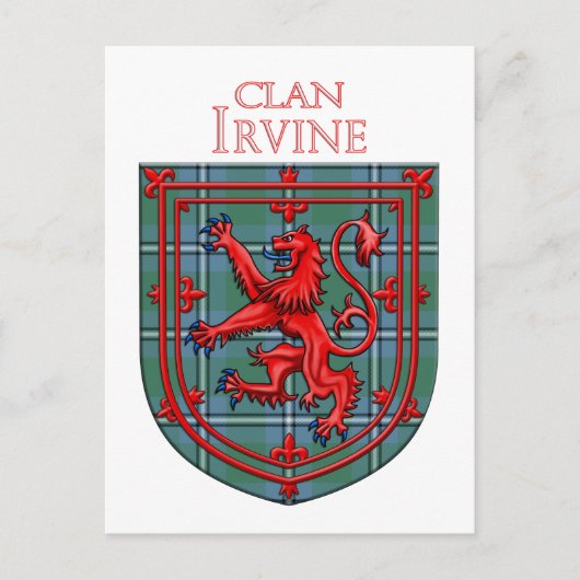 Irvine of Drum Tartan Scottish Pset Briefkaart (Voorkant)