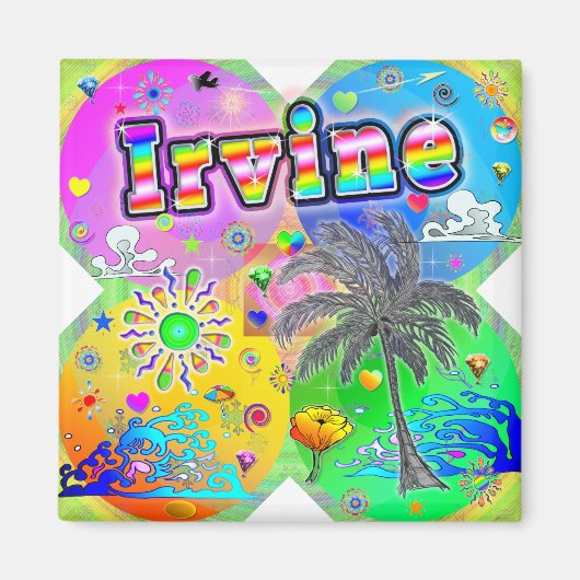 Irvine Quadro Seasons Magnet (Voorkant)