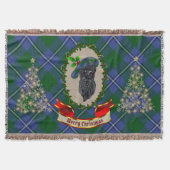 Irvine Scottie Dog Kerstmis Throw Blanket Deken (Voorkant)