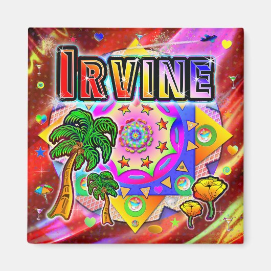 Irvine Tropical Friends Magnet (Voorkant)