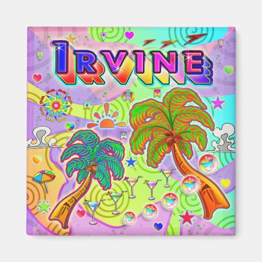 Irvine Vacation Target Magnet (Voorkant)