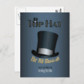Irving Berlin Top Hat Musical Poster Briefkaart (Voorkant / Achterkant)