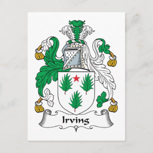 Irving Family Crest Briefkaart