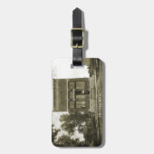 IRVING KANSAS POST KANTOOR FOTO MARSHALL COUNTY BAGAGELABEL (Voorkant verticaal)