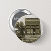 IRVING KANSAS POST KANTOOR FOTO MARSHALL COUNTY RONDE BUTTON 5,7 CM (Voorkant /achterkant)