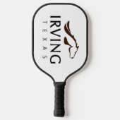Irving (Texas) stadsvlag Pickleball Paddle (Achterkant)