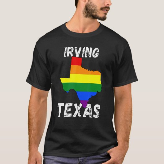Irving TX Texas Cities T-shirt (Voorkant)