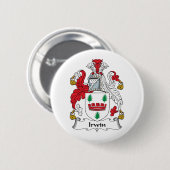 Irwin Family Crest Ronde Button 5,7 Cm (Voorkant /achterkant)