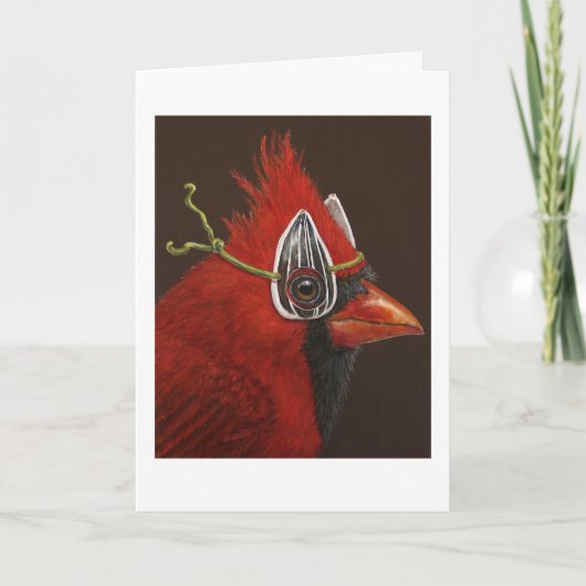 Irwin met kardinaalkaart kaart (Voorkant)