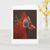 Irwin met kardinaalkaart kaart (Gele Bloem)