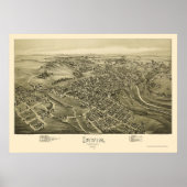 Irwin, PA Panoramic Map - 1897 Poster (Voorkant)