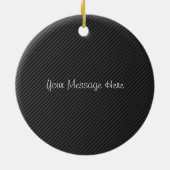 IS350 White Silhouette Logo met Faux Carbon Keramisch Ornament (Achterkant)