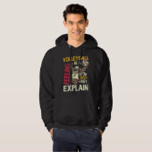Is A Feeling Can t Explain Volleyball Player Hoodie (Voorkant volledig)