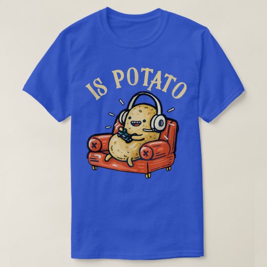 Is aardappel zoals gezien op late nachttelevisie t-shirt (Design voorkant)