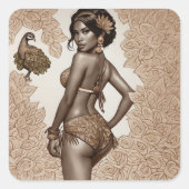  is als  Doet Vierkante Sticker (Voorkant)