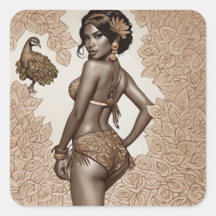 is als  Doet Vierkante Sticker