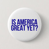 "Is Amerika al groot?" Button (Voorkant)
