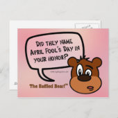 Is April Fool's Day ter ere van jou genoemd? Briefkaart (Voorkant / Achterkant)