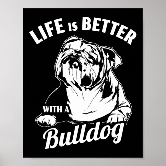Is beter met een buldog poster (Voorkant)
