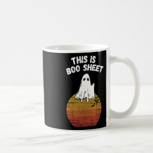 Is Boo Sheet Ghost Retro Halloween Easy Costume Koffiemok