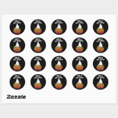 Is Boo Sheet Ghost Retro Halloween Easy Costume Ronde Sticker (Vel)
