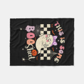 Is Boo Sheet Schattige Ghost Retro Halloween Kostu Fleece Deken (Voorkant (Horizontaal))