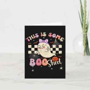 Is Boo Sheet Schattige Ghost Retro Halloween Kostu Kaart