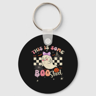 Is Boo Sheet Schattige Ghost Retro Halloween Kostu Sleutelhanger