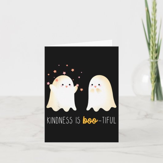 Is Boo Tiful Teacher Schattige Ghost Halloween Kaart (Voorkant)