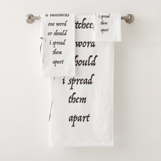 Is Buttcheeks een woord? Bad Handdoek (Insitu)