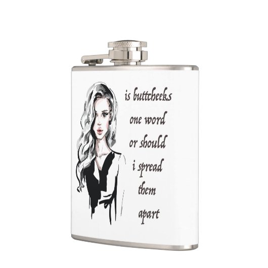 Is Buttcheeks een woord? Heupfles (Links)