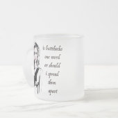 Is Buttcheeks een woord? Matglas Koffiemok (Voorkant links)