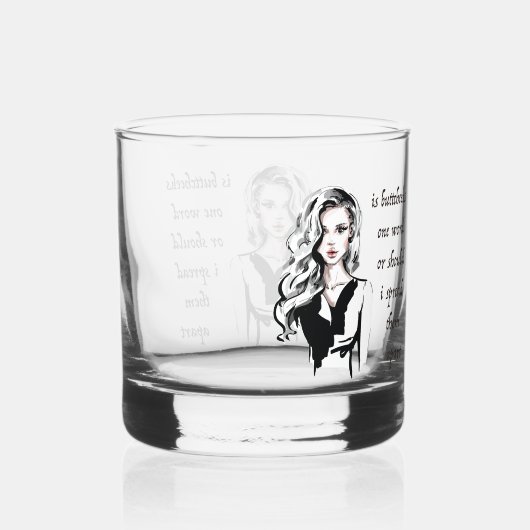 Is Buttcheeks een woord? Whisky Glas (Achterkant)