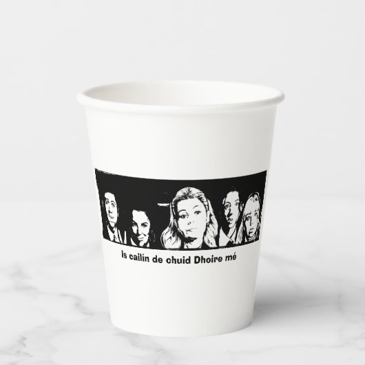 Is cailín de chuid Dhoire me (I am a Derry Girl) Papieren Bekers (Voorkant)