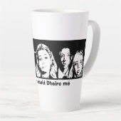 Is cailín de chuid Dhoire me (Ik ben een Derry Gir Latte Mok (Rechterhoek)