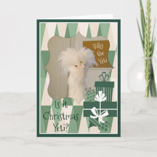Is Christmas Yeti? Feestdagen Kaart