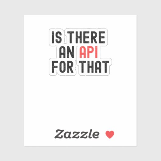 Is daar een API voor, software ontwikkeling? Sticker (Vel)