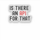 Is daar een API voor, software ontwikkeling? Sticker (Voorkant)