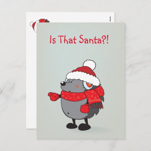 Is dat de kerstman? feestdagenkaart (Voorkant / Achterkant)