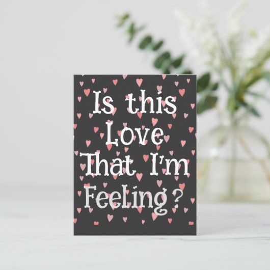 Is dat de liefde die ik voel? Briefkaart (Staand voorkant)