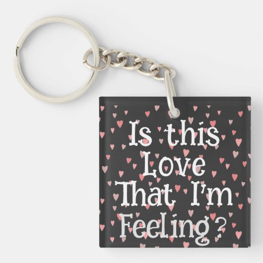 Is dat de liefde die ik voel? Button Sleutelhanger (voorkant)